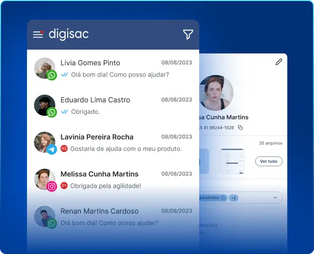Informações centralizadas