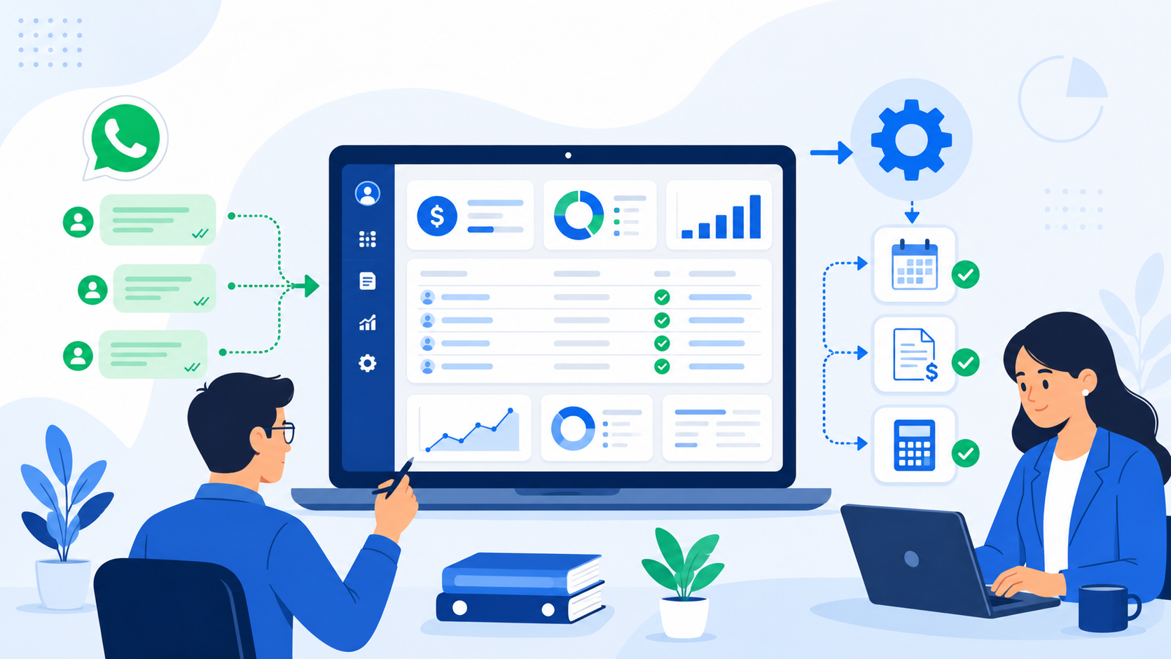 Automação no atendimento contábil: exemplos práticos para ganhar produtividade e melhorar a experiência do cliente