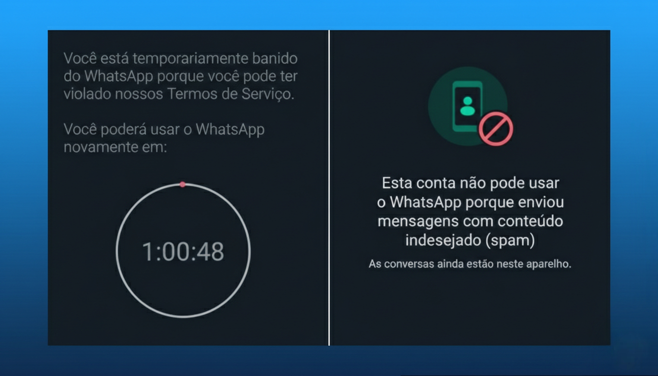 Banimento temporário ou permanente no WhatsApp: entenda os sinais